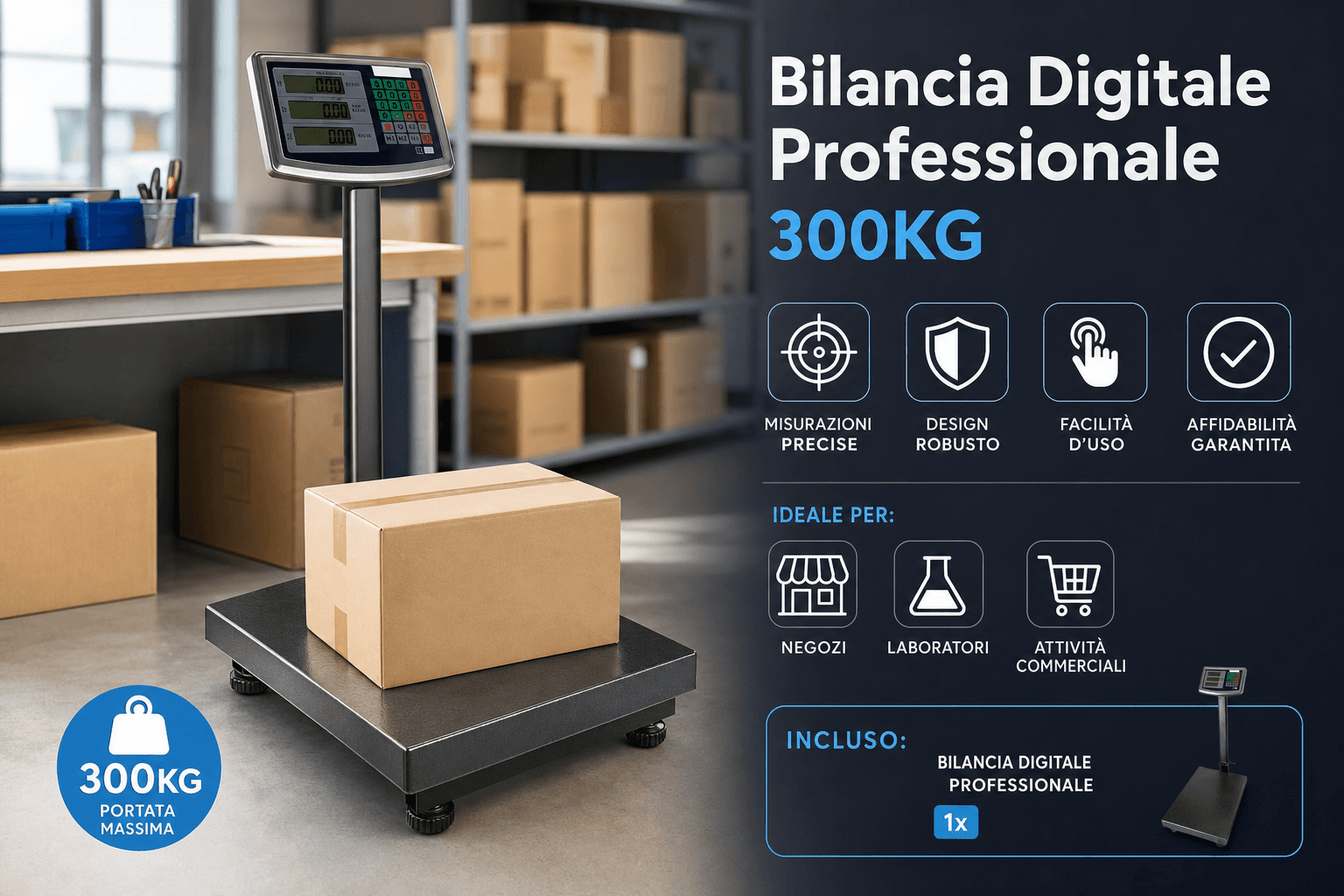 Ordina bilancia digitale con il metodo che preferisci