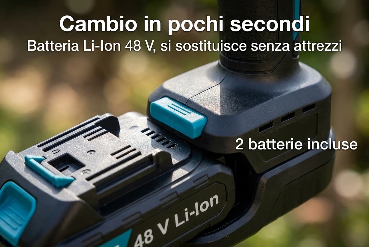 Cambio in pochi secondi