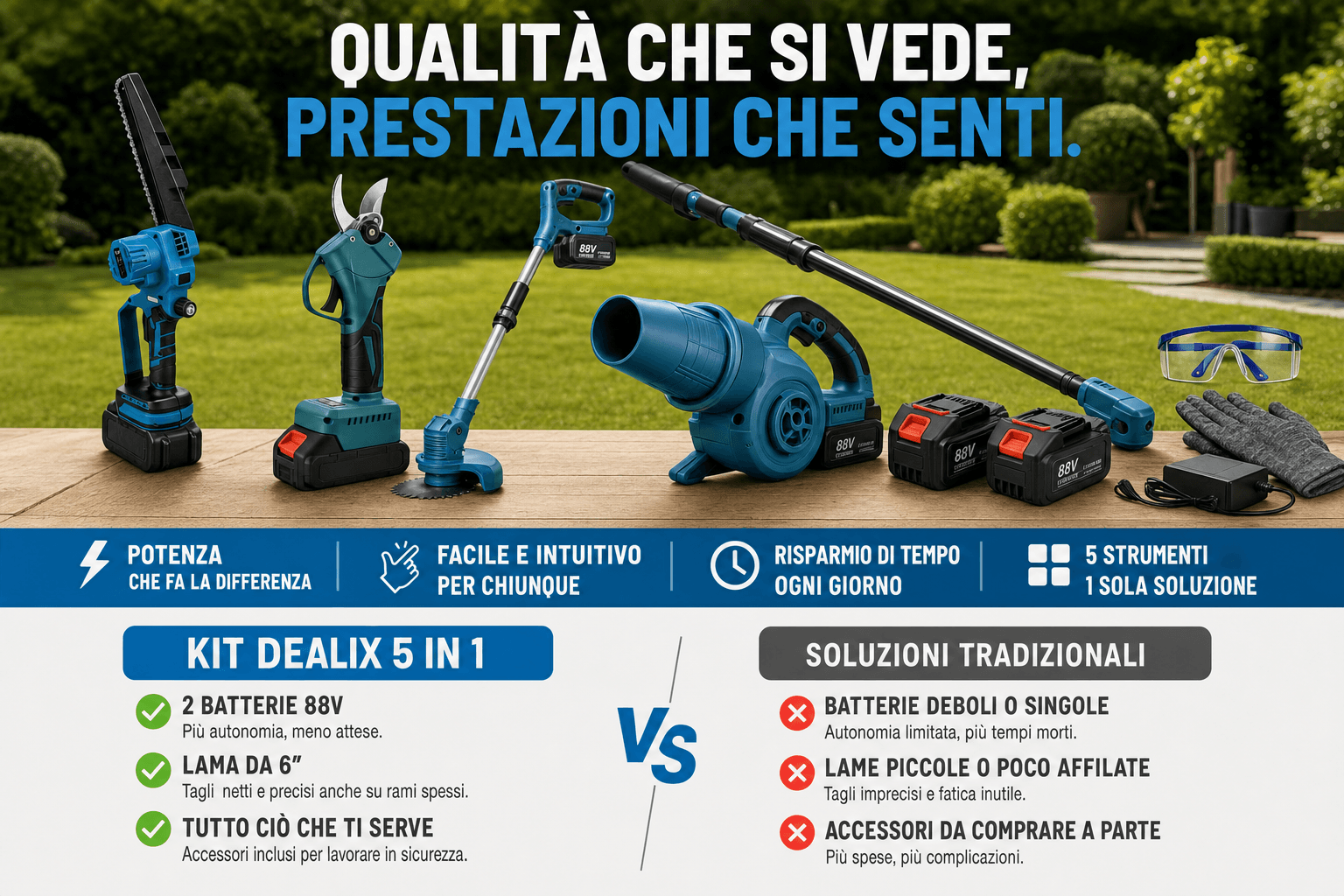 La ordini con tutto quello che serve per decidere