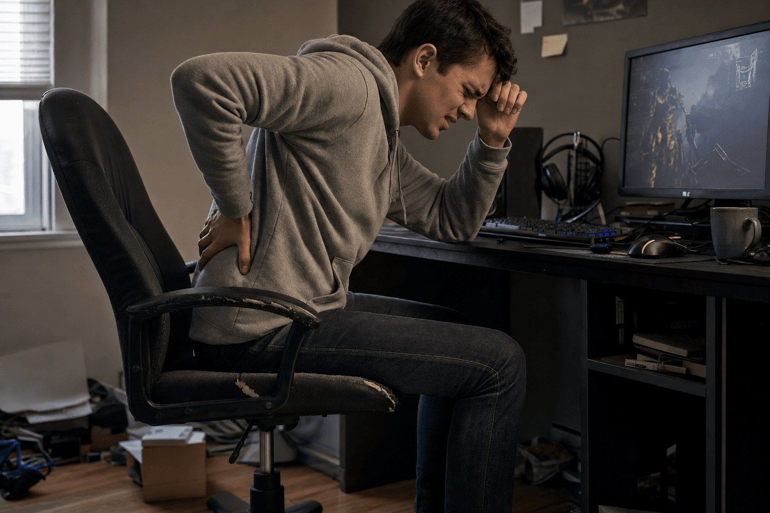 Sedia Gaming Ergonomica Reclinabile con Poggiapiedi in Ecopelle Premium - Comfort e Stile per il Tuo Gioco - foto 1