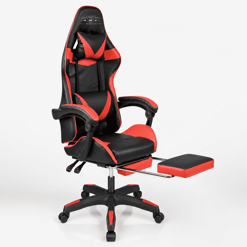 Sedia Gaming Ergonomica Reclinabile con Poggiapiedi in Ecopelle Premium - Comfort e Stile per il Tuo Gioco - foto 1