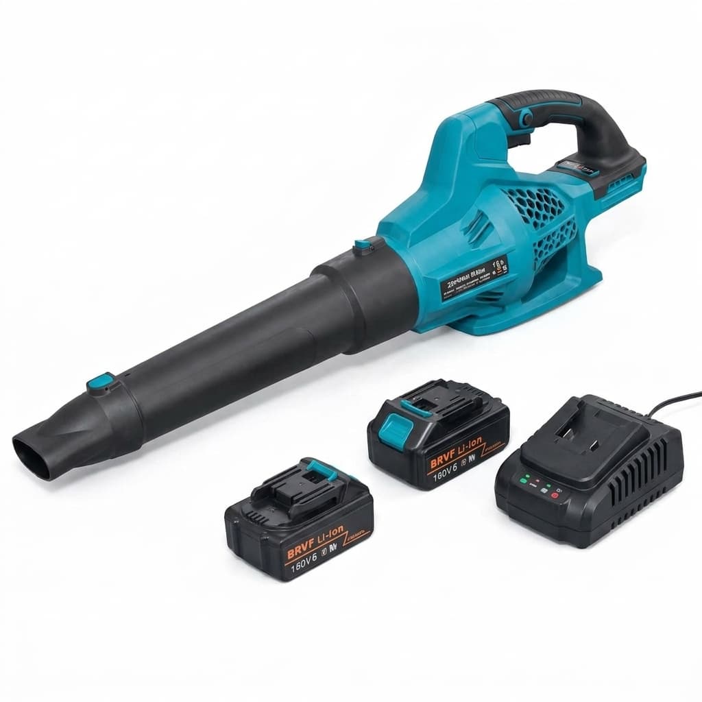 Soffiatore Foglie a Batteria Brushless 48V – 240 km/h, 6 Velocità, Lock-On, con 2 Batterie 4.0Ah e Caricabatteria - foto 4
