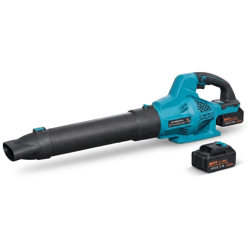 Soffiatore Foglie a Batteria Brushless 48V – 240 km/h, 6 Velocità, Lock-On, con 2 Batterie 4.0Ah e Caricabatteria - foto 1