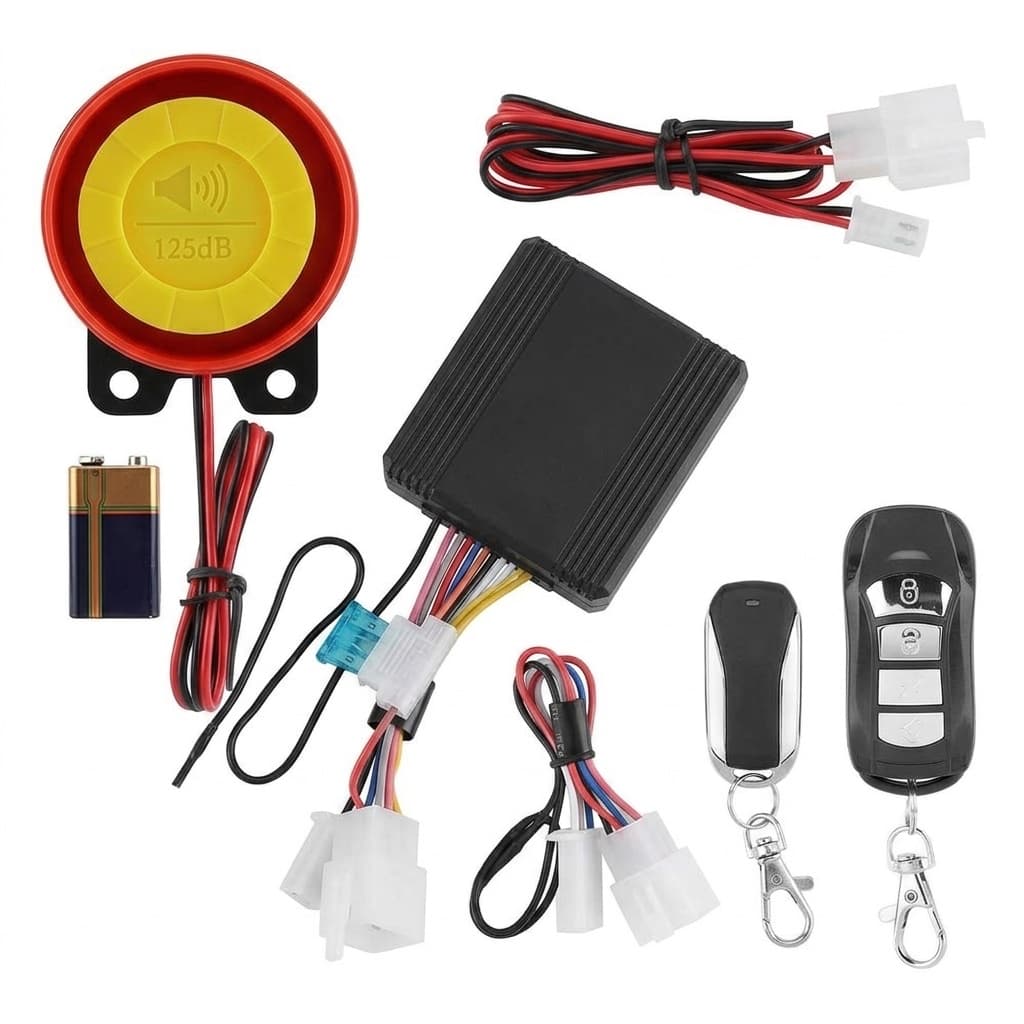 Antifurto Moto Universale CTC-528 | Allarme 125dB con Telecomandi e Funzione Avviamento Remoto