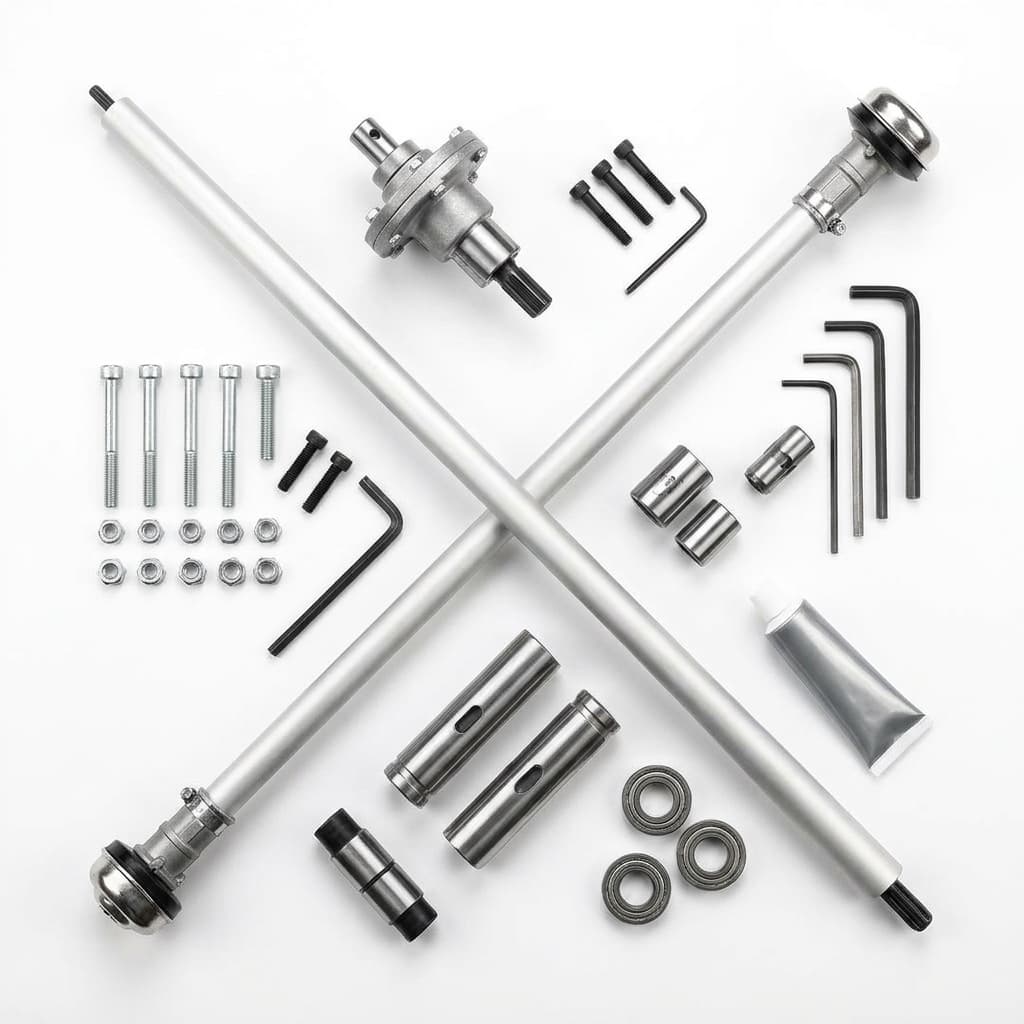 Asta Ricambio Attacco a 9 denti per Decespugliatore a scoppio 4 in 1 43 52 cc