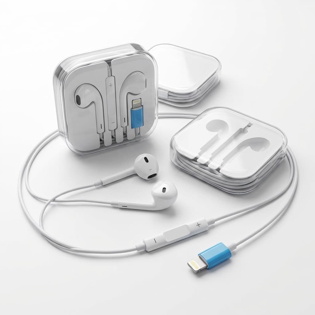 Auricolari con filo Lightning | Microfono e Controlli | Custodia Rigida Inclusa - foto 1