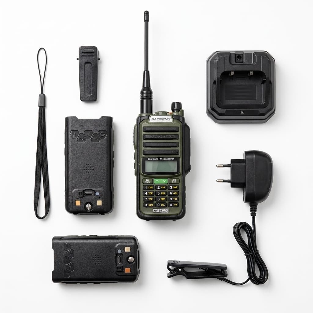 Baofeng BF-A58S | Radio Ricetrasmittente Professionale Dual Band UHF/VHF | Impermeabile IP67 con Batteria 4800 mAh