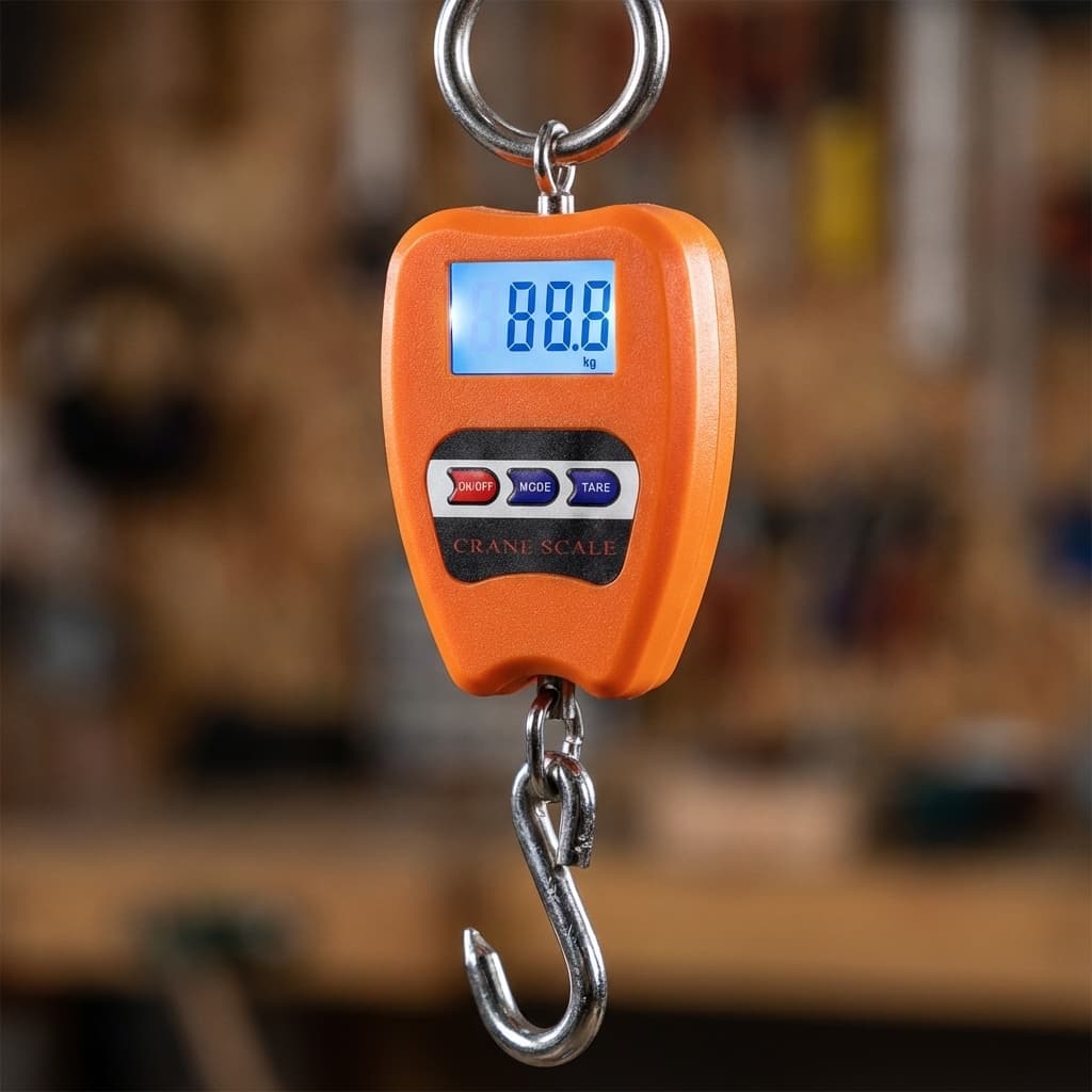 Dettaglio Bilancia Digitale Professionale Industriale Gancio Dinamometro Molla 200 kg