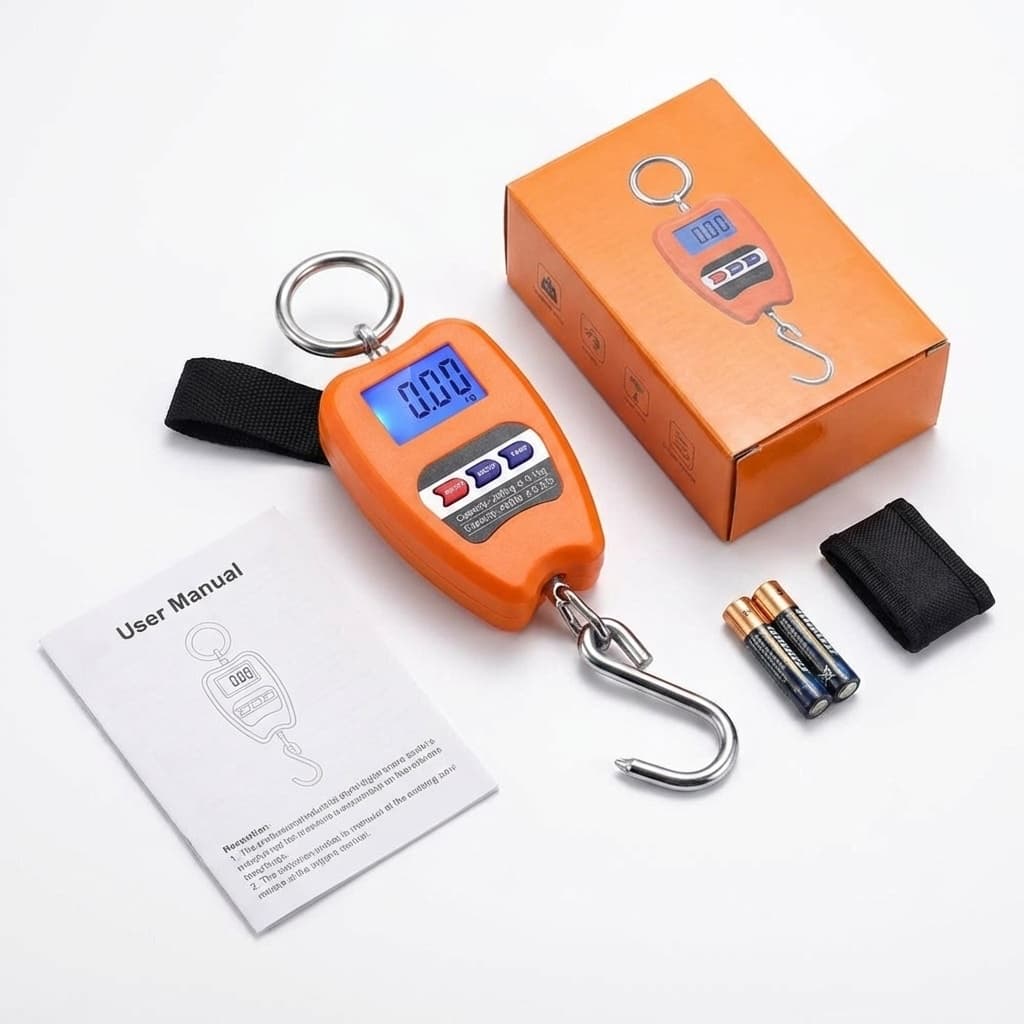 Bilancia Digitale Professionale Industriale Gancio Dinamometro Molla 200 kg - foto 1