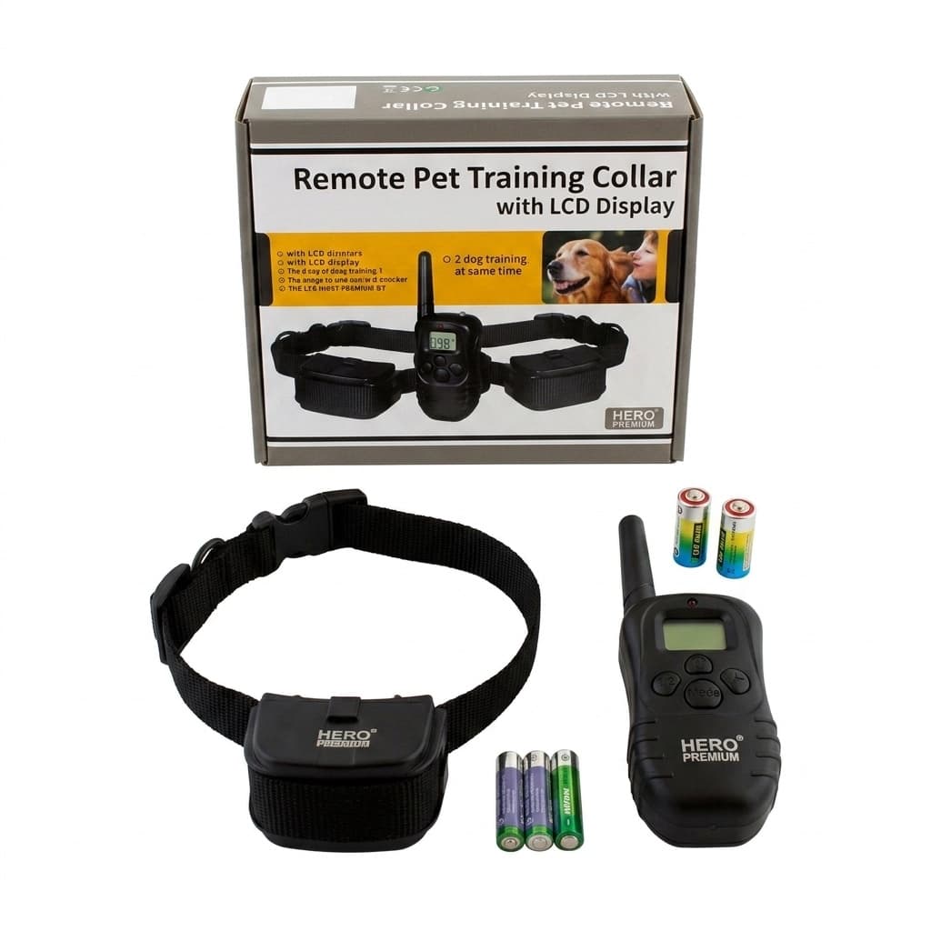 Collare Addestramento Cani con Telecomando LCD | Portata 300 m – Suono, Vibrazione e Luce – Regolabile e Sicuro - foto 1
