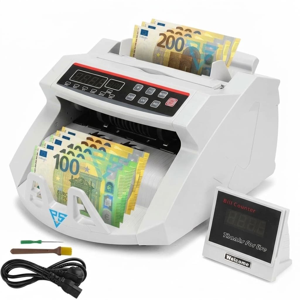 Conta Banconote Display LED Rivelatore di Banconote False UV/MG 1000