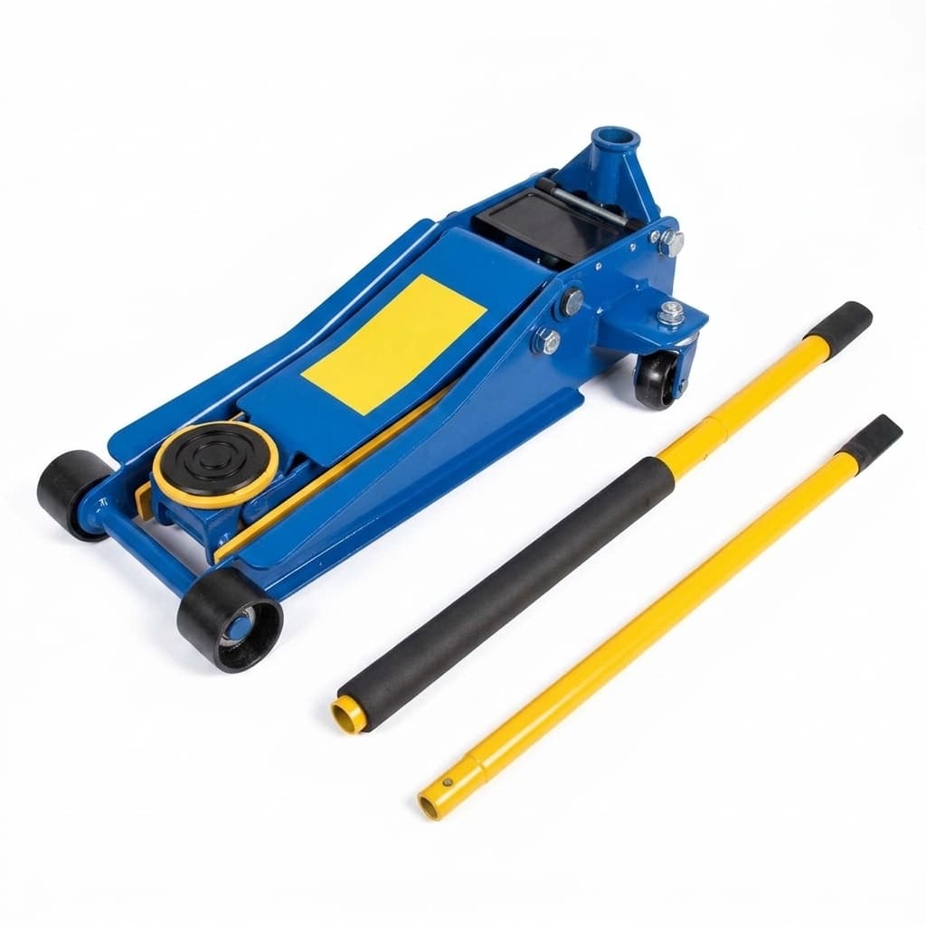 Cric Sollevatore idraulico professionale 4t ruote bidirezionali a cuscinetto