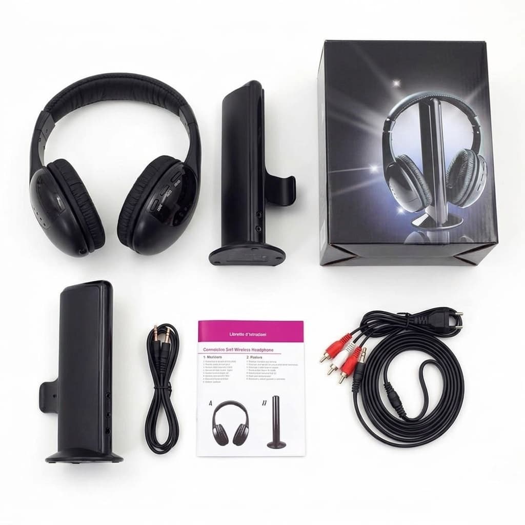 Cuffie Wireless 5 in 1 MH2001 | TV, PC, Radio FM e Chat Audio – Audio Hi-Fi e Comfort Totale - foto 1