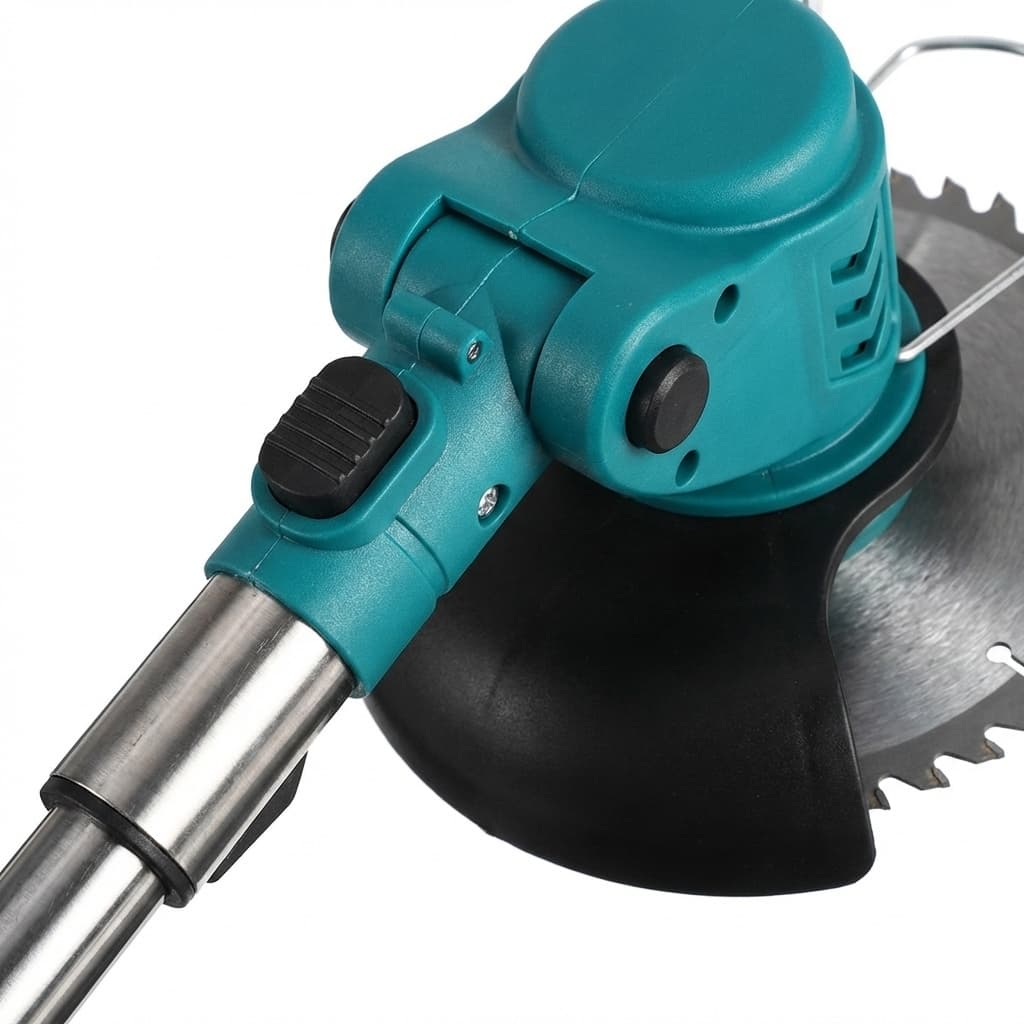 Dettaglio Decespugliatore a Batteria Tagliabordi Testata Regolabile e Maniglia Telescopica