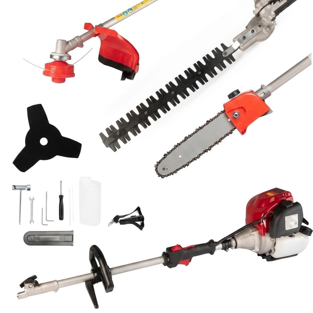Decespugliatore a scoppio 4 in 1 tagliasiepi troncarami motosega 4 Tempi benzina