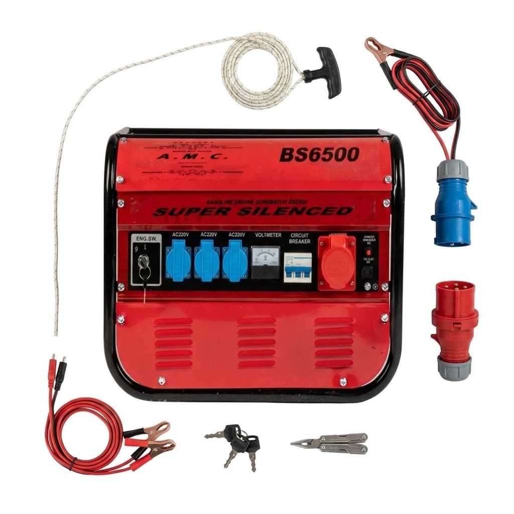 Gruppo elettrogeno Generatore di corrente 2000W - 220V / 380V avviamento manuale - foto 1