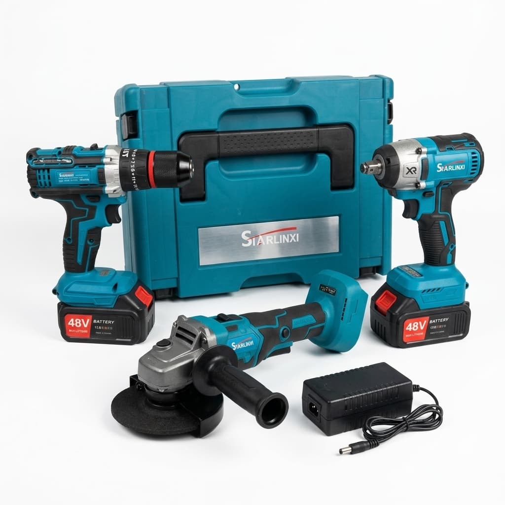 Kit 3 in 1 - Smerigliatrice angolare , trapano e avvitatore ad impulsi