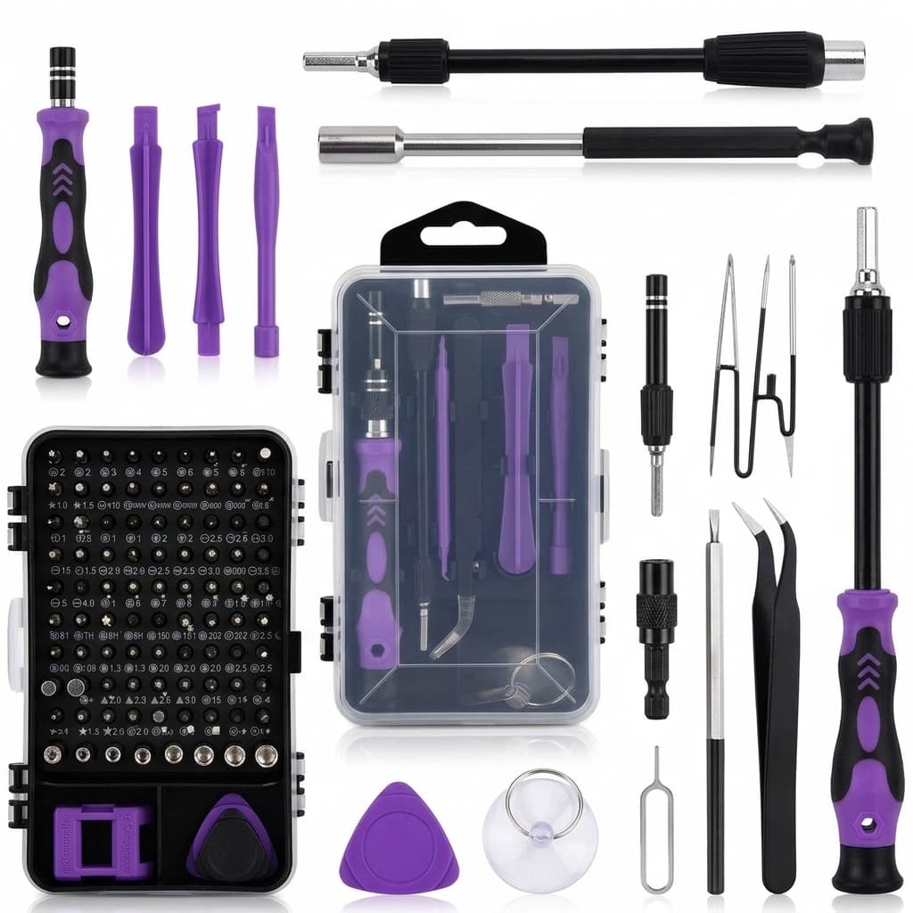 Kit Cacciaviti di Precisione 115 in 1 | Set Professionale Magnetico per Elettronica, Smartphone, PC e Occhiali - foto 1
