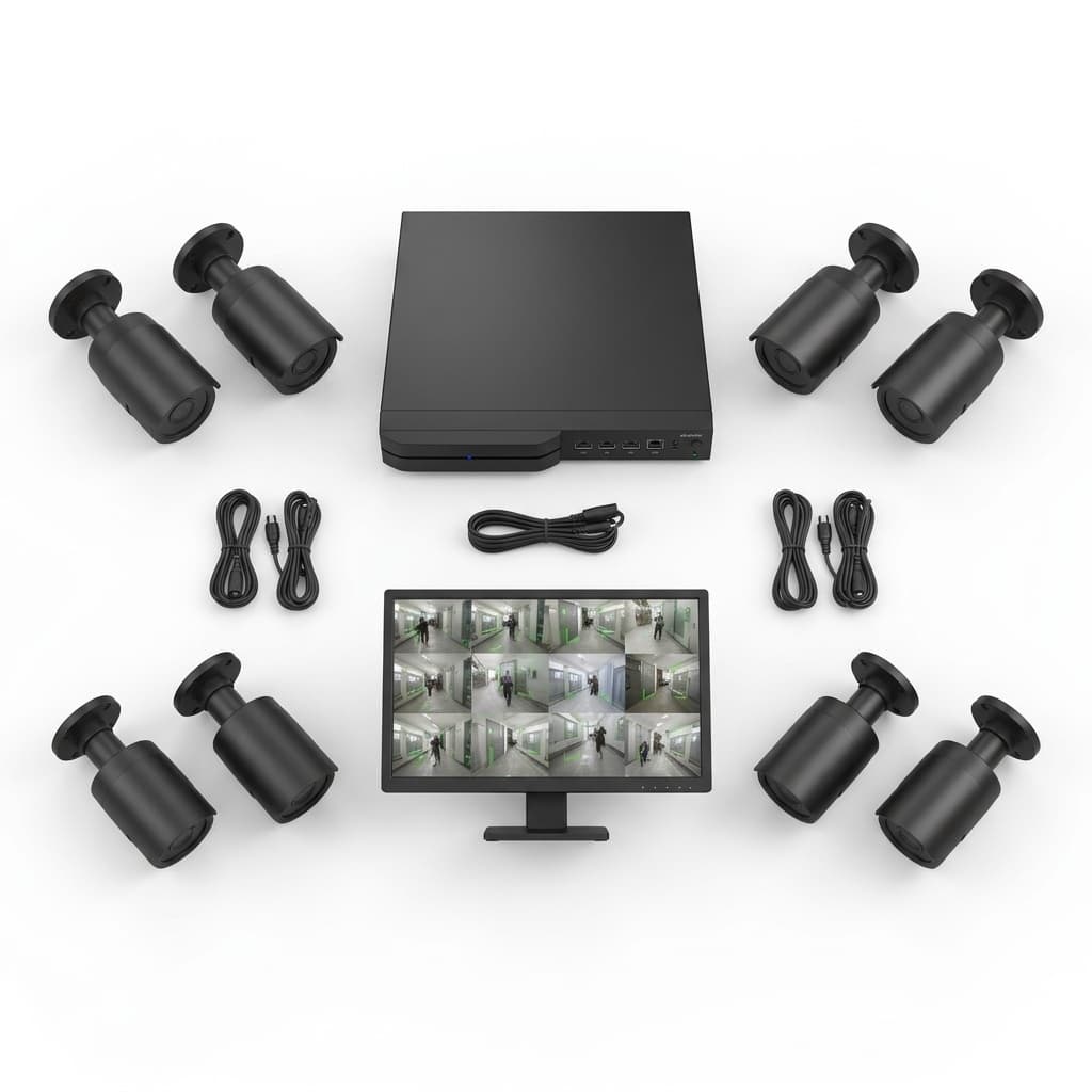 Kit Videosorveglianza AHD Full HD 8 Telecamere con DVR e Visione 5G - foto 1