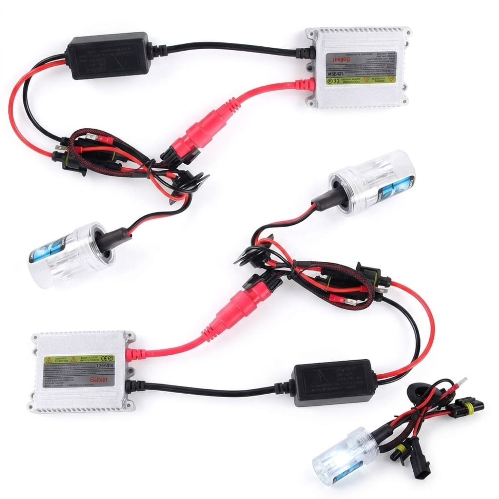 Kit Xenon HID 35W Universale | Luce Bianco Freddo 6000K – Con Ballast Slim Antisfarfallio