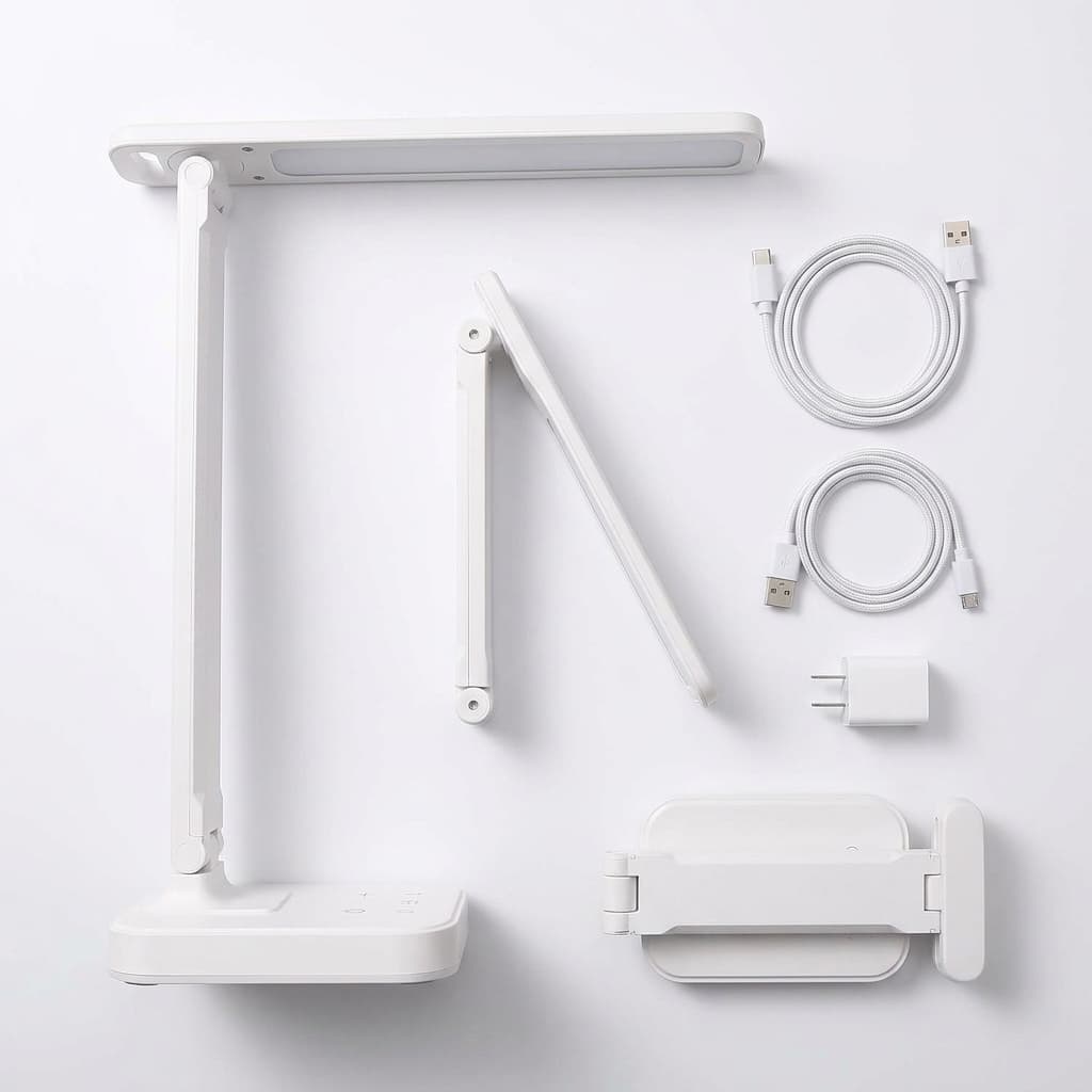 Lampada da Scrivania LED Ricaricabile | USB – Pieghevole e Regolabile - foto 1