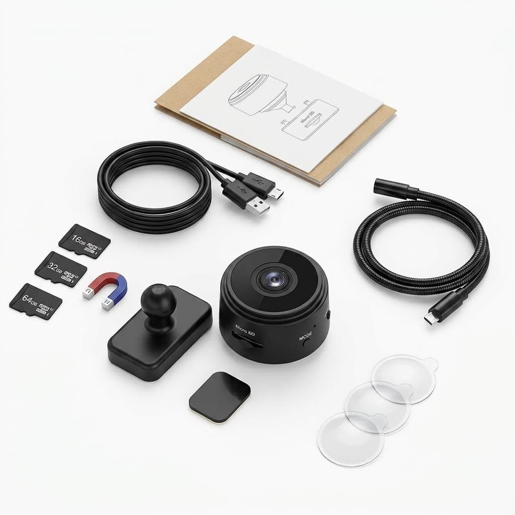 Mini Telecamera WiFi A9 | Microcamera HD con Visione Notturna e Rilevamento del Movimento