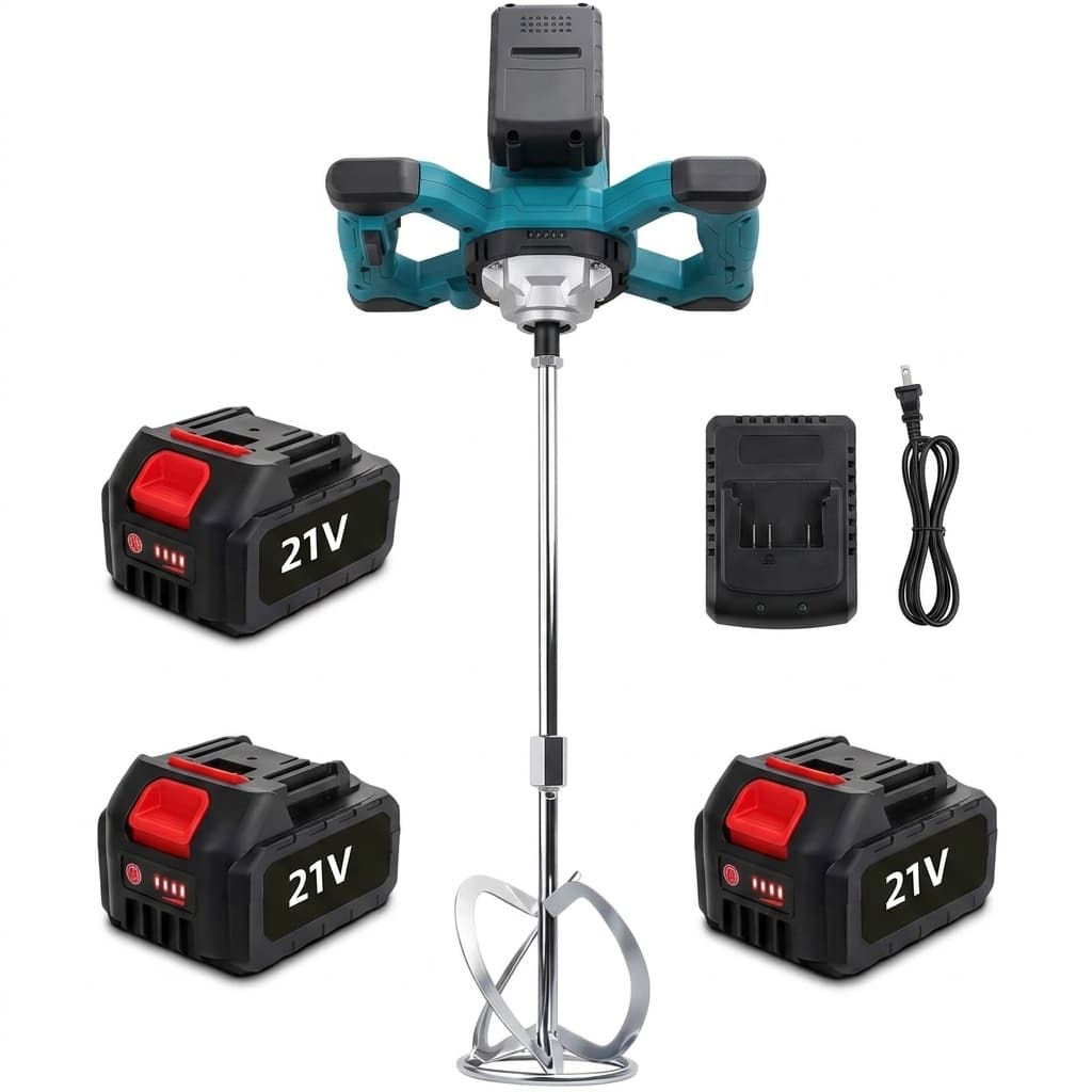 Miscelatore elettrico a batteria 21V – 2 batterie – Motore brushless - foto 1