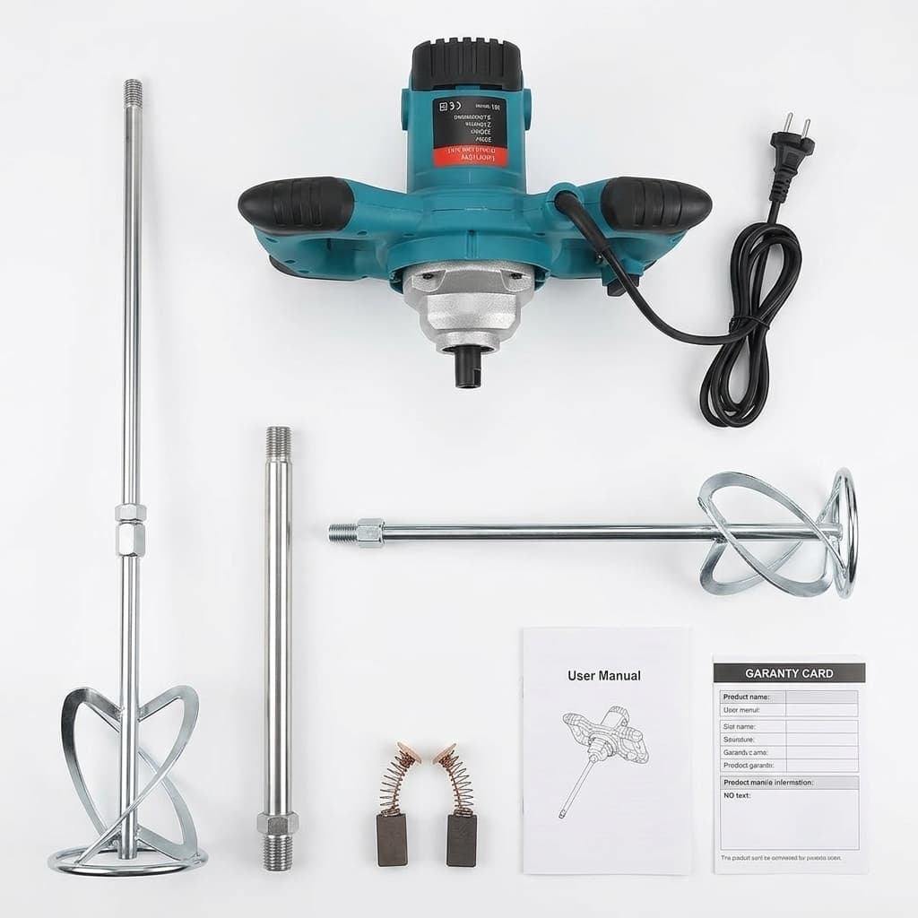 Miscelatore elettrico professionale – 120mm / 3000W / 0–900 RPM - foto 1