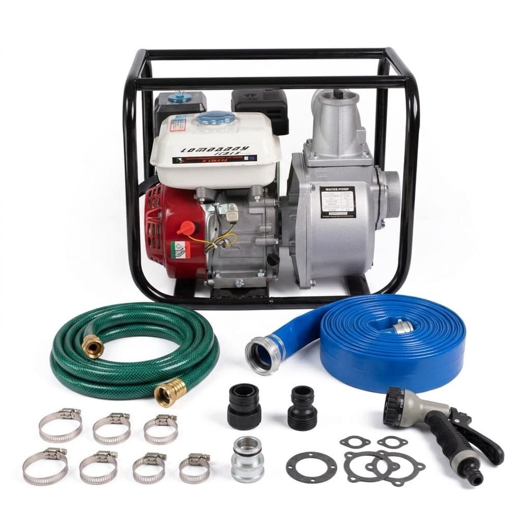 Motopompa a scoppio 4 tempi 1000 litri al minuto per giardinaggio irrigazione
