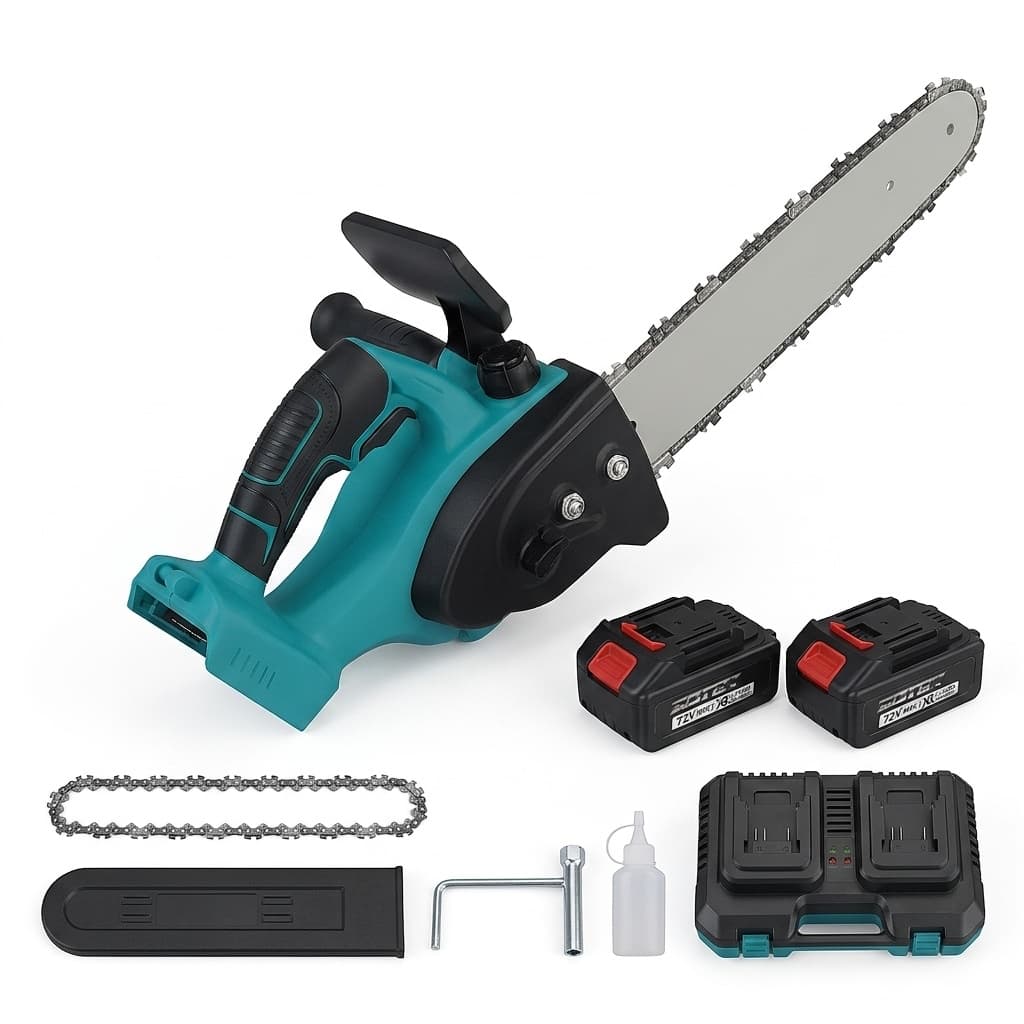 Motosega a Batteria 48V – Lama da 12” (30 cm) | Motore 800W | Batteria al Litio 4.0Ah | Taglio Rapido e Preciso per Potatura e Legna - foto 1