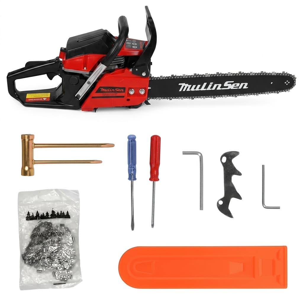 MOTOSEGA A SCOPPIO 52CC – 20" / 50CM – SISTEMA ANTIVIBRAZIONI E BLOCCO CATENA