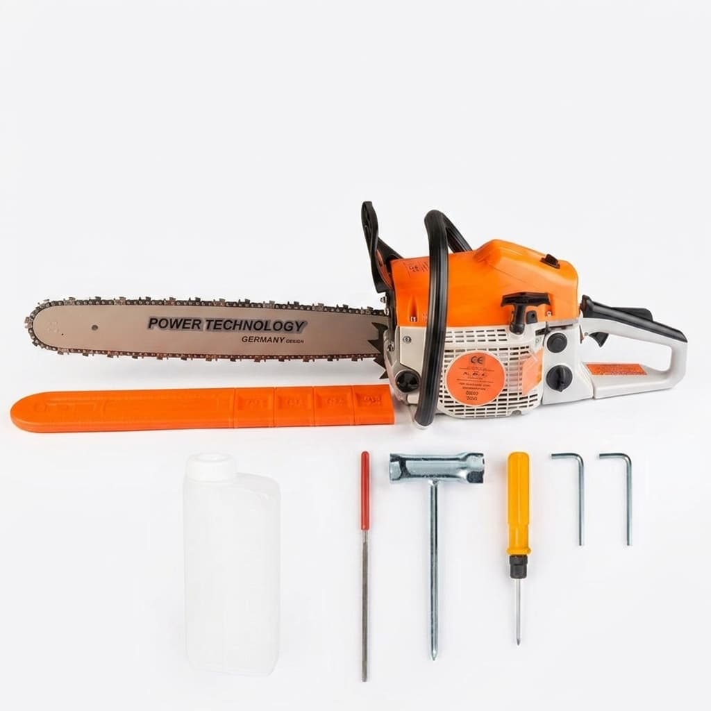 Motosega a scoppio 52cc profondita' lama 50cm professionale per giardinaggio - foto 1