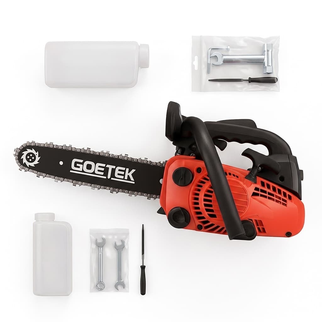 Motosega a Scoppio 25CC | Barra 10” | Potente e Leggera | Taglio Preciso per Potatura e Legna | Certificata CE - foto 1