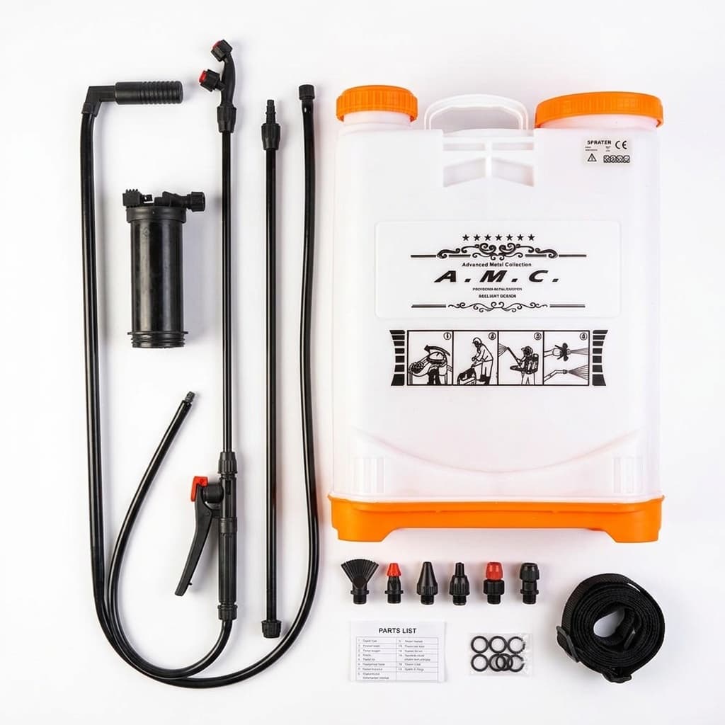 Pompa a spalla manuale nebulizzatore 16 lt per disinfestazione irrorazione