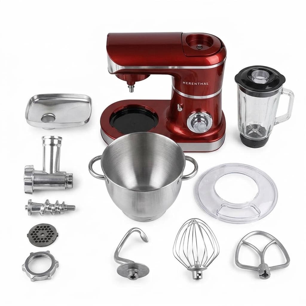 Robot da cucina 7,5lt planetaria, tritacarne, frullatore 2200W utensili inclusi - foto 1