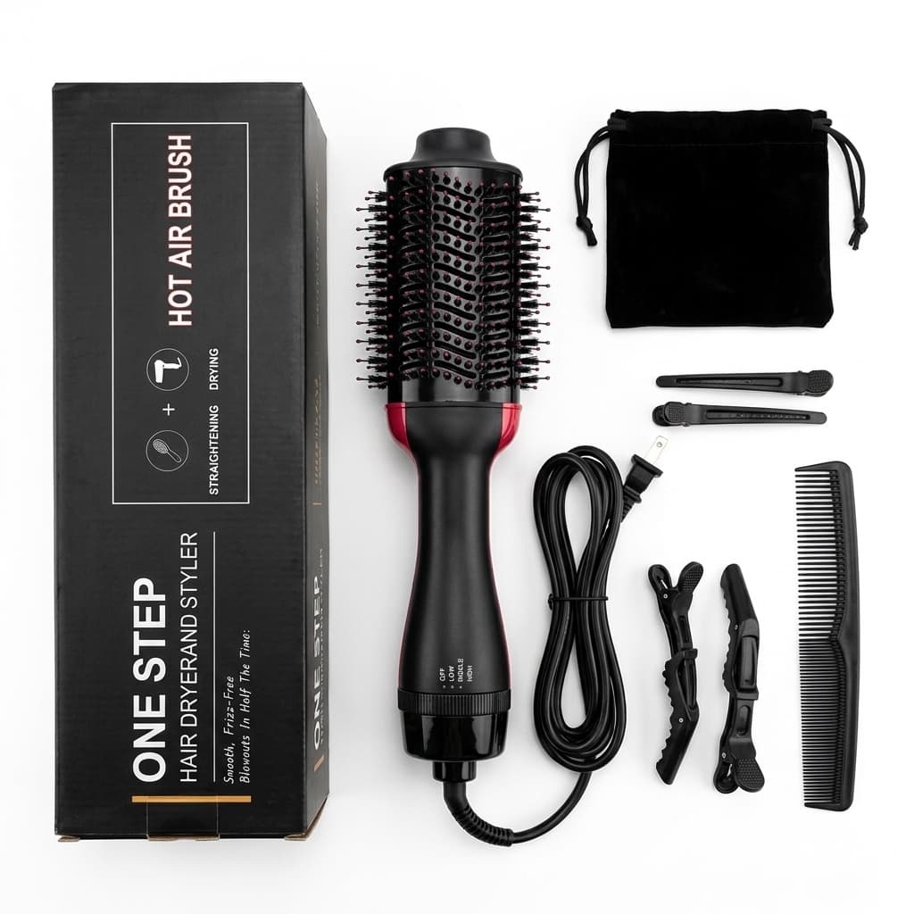 Spazzola Elettrica One Step 2 in 1 | Asciugacapelli e Piastra Volumizzante Ionica