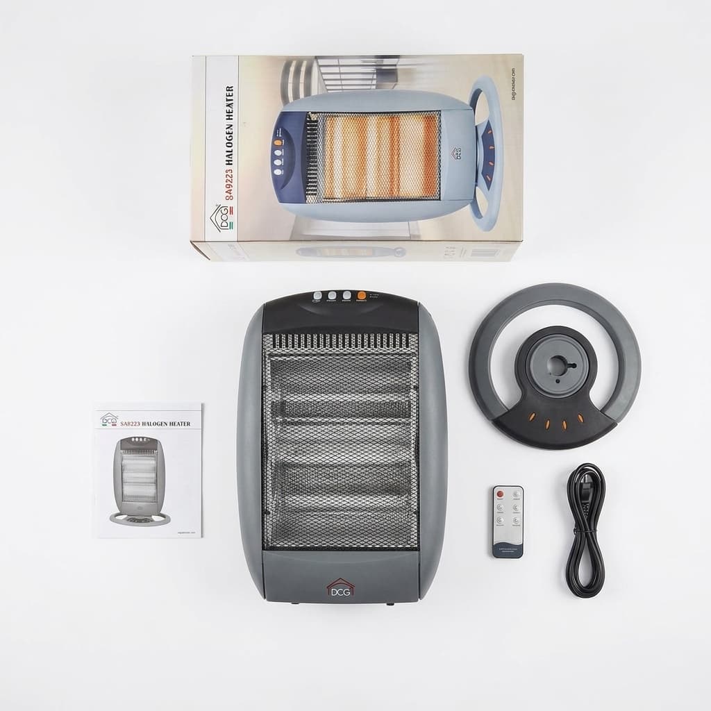 Stufa Elettrica Alogena Oscillante 1200 W Professionale