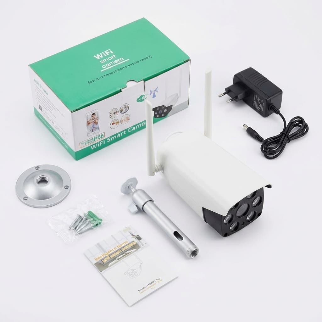 Telecamera WiFi Smart Camera IP66 | Visione Notturna Full HD | Doppia Antenna