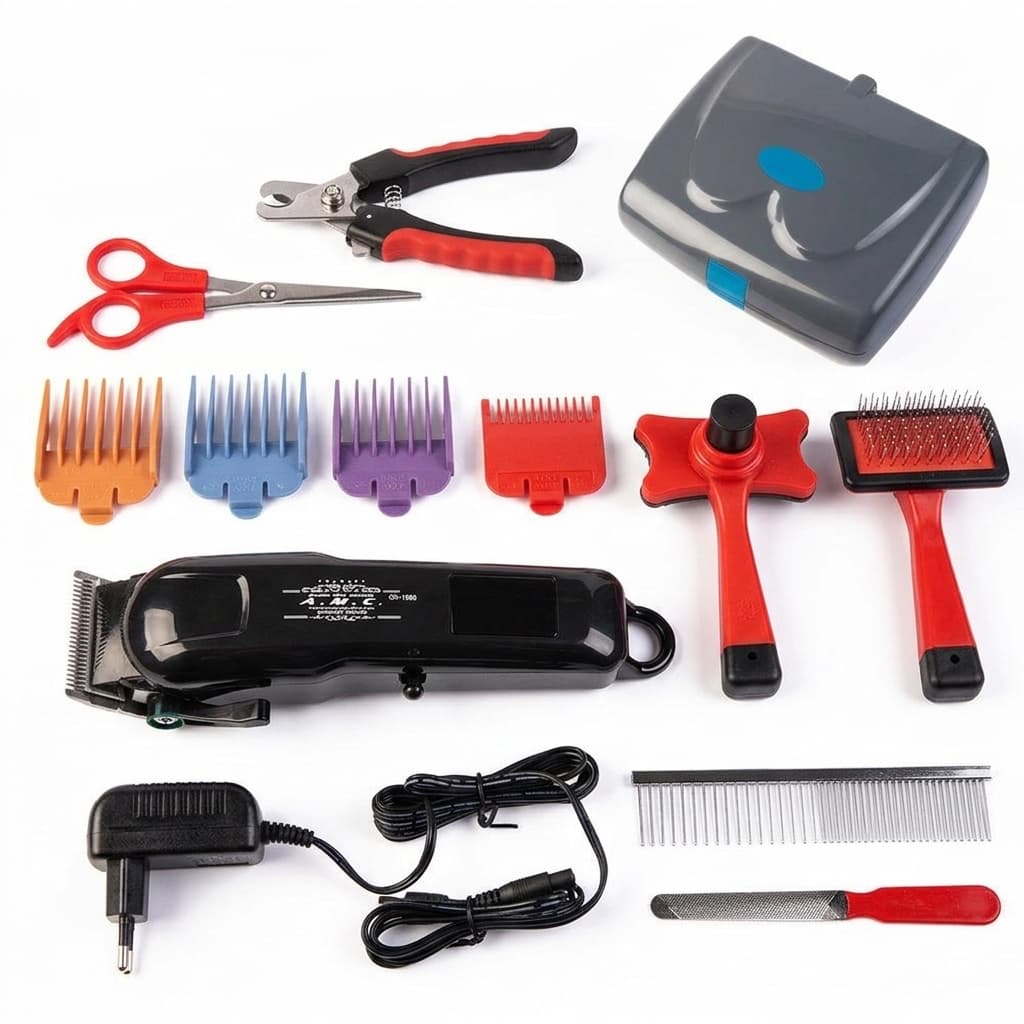 Tosatrice per cani e gatti senza filo ricaricabile 2000Mah con accessori inclusi - foto 1