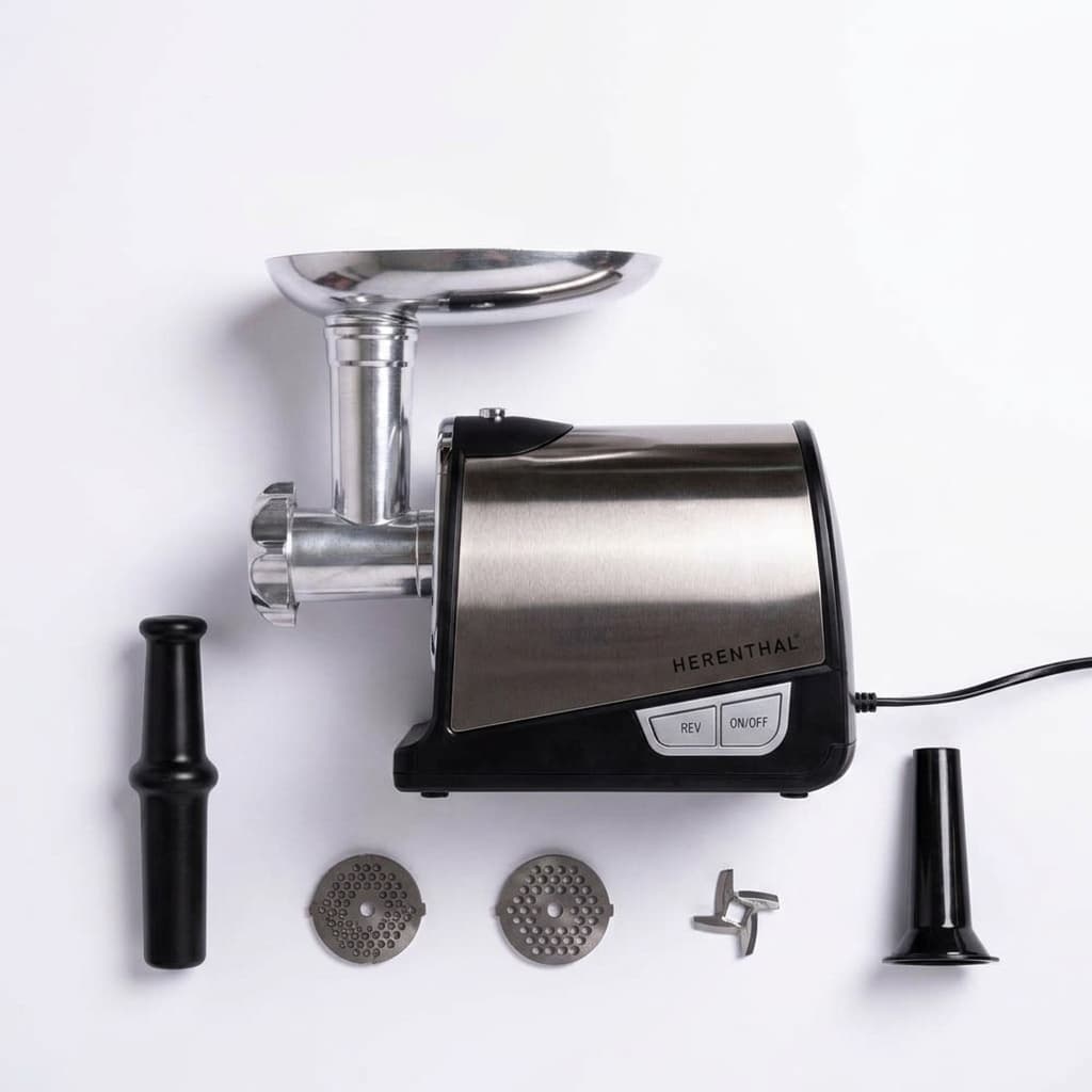 Tritacarne elettrico professionale tre lame acciaio inox 1400W e vari erogatori - foto 1